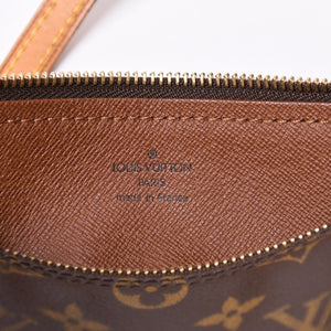 LOUIS VUITTON Papillon 26 Handbag M51366 Monogram PVC Leather Brown Gold Hardware Good Condition Used 4a000248