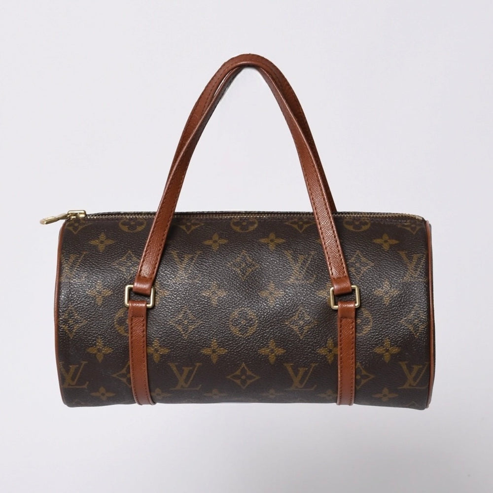LOUIS VUITTON Papillon 26 Handbag Monogram M51366 Cylindrical Monogram Canvas Brown Good Condition Used 4a000247