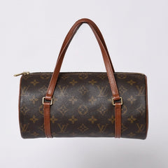 LOUIS VUITTON Papillon 26 Handbag Monogram M51366 Cylindrical Monogram Canvas Brown Good Condition Used 4a000247