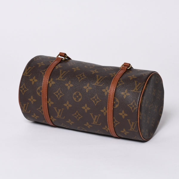 LOUIS VUITTON Papillon 26 Handbag Monogram M51366 Cylindrical Monogram Canvas Brown Good Condition Used 4a000247