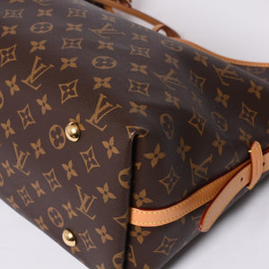 新品同様 LOUIS VUITTON ルイヴィトン キャリーオールNM MM トートバッグ M46197 モノグラム ブラウン レザー PVC 中古 4a000311