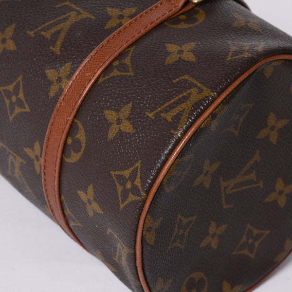 LOUIS VUITTON Papillon 26 Handbag Monogram M51366 Cylindrical Monogram Canvas Brown Good Condition Used 4a000247