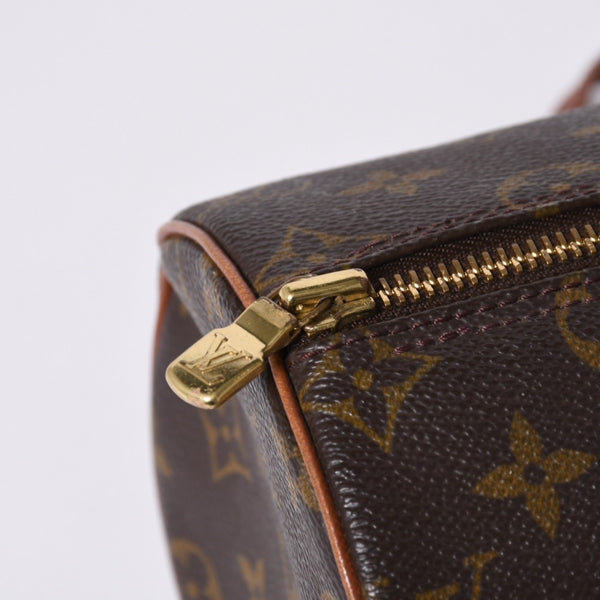 LOUIS VUITTON Papillon 26 Handbag Monogram M51366 Cylindrical Monogram Canvas Brown Good Condition Used 4a000247