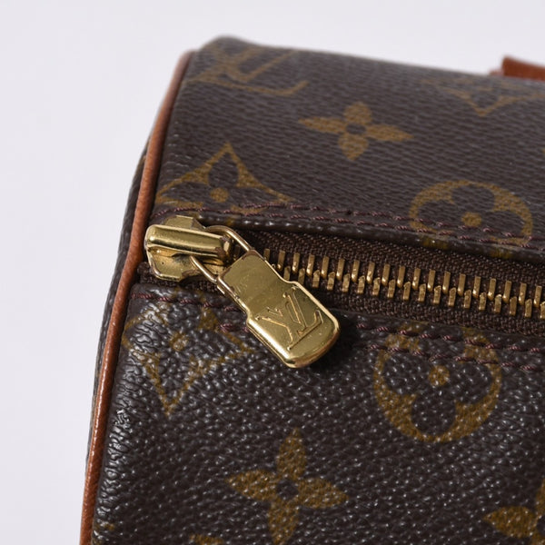 LOUIS VUITTON Papillon 26 Handbag Monogram M51366 Cylindrical Monogram Canvas Brown Good Condition Used 4a000247