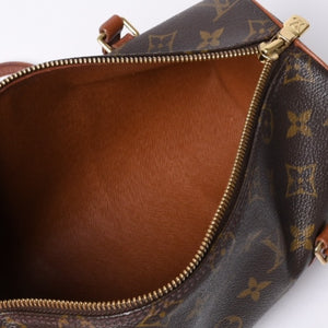 LOUIS VUITTON Papillon 26 Handbag Monogram M51366 Cylindrical Monogram Canvas Brown Good Condition Used 4a000247