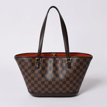 画像をギャラリービューアに読み込む, 極美品 LOUIS VUITTON ルイヴィトン ハンドバッグ N51121 マノスクPM ダミエ ブラウン ゴールド金具 中古 4a000276
