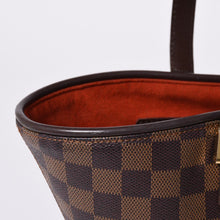 画像をギャラリービューアに読み込む, 極美品 LOUIS VUITTON ルイヴィトン ハンドバッグ N51121 マノスクPM ダミエ ブラウン ゴールド金具 中古 4a000276
