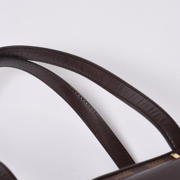 極美品 LOUIS VUITTON ルイヴィトン ハンドバッグ N51121 マノスクPM ダミエ ブラウン ゴールド金具 中古 4a000276