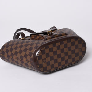 極美品 LOUIS VUITTON ルイヴィトン ハンドバッグ N51121 マノスクPM ダミエ ブラウン ゴールド金具 中古 4a000276