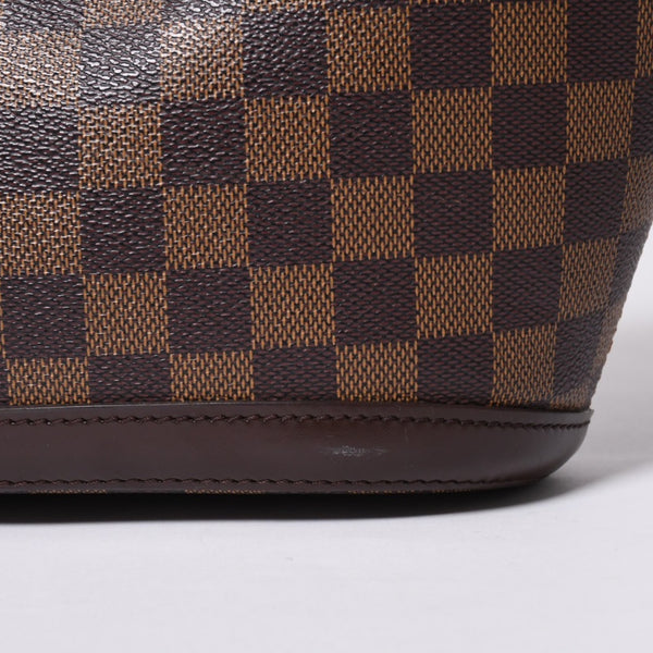 極美品 LOUIS VUITTON ルイヴィトン ハンドバッグ N51121 マノスクPM ダミエ ブラウン ゴールド金具 中古 4a000276
