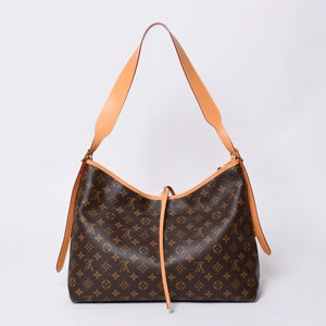 新品同様 LOUIS VUITTON ルイヴィトン キャリーオールNM MM トートバッグ M46197 モノグラム ブラウン レザー PVC 中古 4a000311
