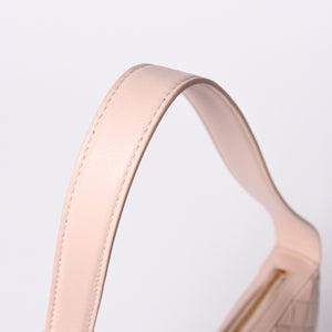 Very Good Condition BOTTEGA VENETA Intrecciato One Shoulder Bag Leather FF26830 WS26830 Salmon Pink Gold Hardware Used 4a000056