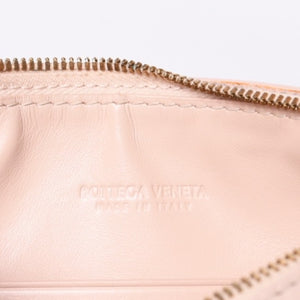 Very Good Condition BOTTEGA VENETA Intrecciato One Shoulder Bag Leather FF26830 WS26830 Salmon Pink Gold Hardware Used 4a000056