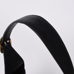 Very Good Condition GUCCI Gucci Hobo One Shoulder Bag 130779 002058 GG Canvas Leather Black Red Gold Hardware Used 4a000189