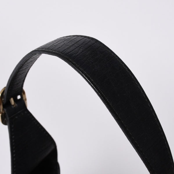 Very Good Condition GUCCI Gucci Hobo One Shoulder Bag 130779 002058 GG Canvas Leather Black Red Gold Hardware Used 4a000189