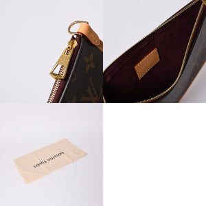 新品同様 LOUIS VUITTON ルイヴィトン キャリーオールNM MM トートバッグ M46197 モノグラム ブラウン レザー PVC 中古 4a000311