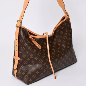 新品同様 LOUIS VUITTON ルイヴィトン キャリーオールNM MM トートバッグ M46197 モノグラム ブラウン レザー PVC 中古 4a000311