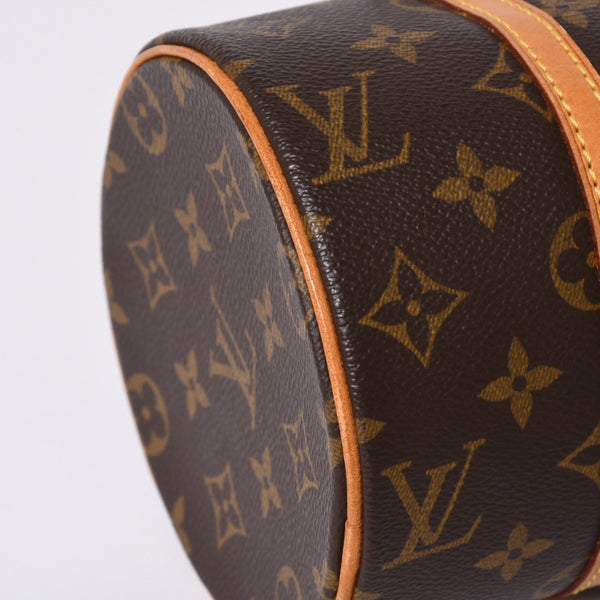 LOUIS VUITTON Papillon 26 Handbag Monogram M51366 Cylindrical Monogram Canvas Brown Good Condition Used 4a000246