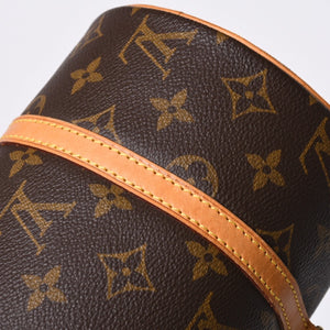 LOUIS VUITTON Papillon 26 Handbag Monogram M51366 Cylindrical Monogram Canvas Brown Good Condition Used 4a000246