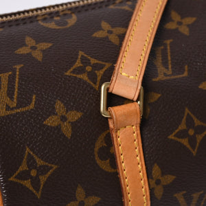 LOUIS VUITTON Papillon 26 Handbag Monogram M51366 Cylindrical Monogram Canvas Brown Good Condition Used 4a000246