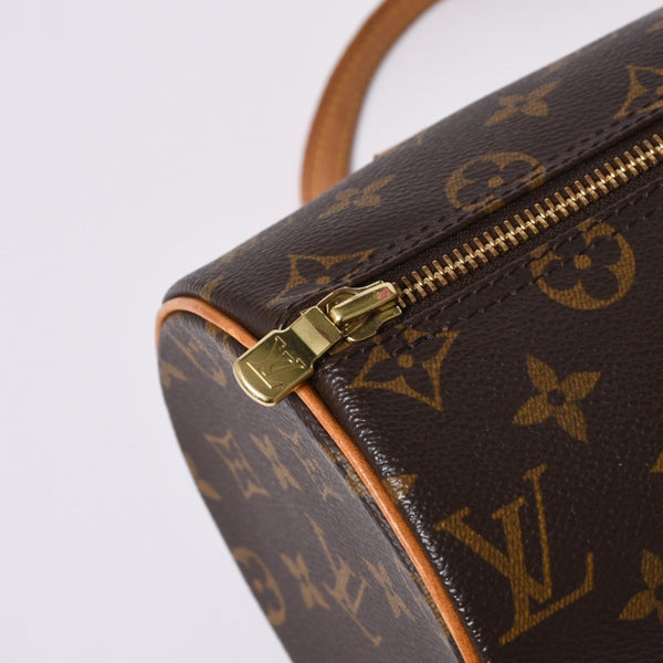 LOUIS VUITTON Papillon 26 Handbag Monogram M51366 Cylindrical Monogram Canvas Brown Good Condition Used 4a000246