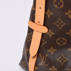 新品同様 LOUIS VUITTON ルイヴィトン キャリーオールNM MM トートバッグ M46197 モノグラム ブラウン レザー PVC 中古 4a000311