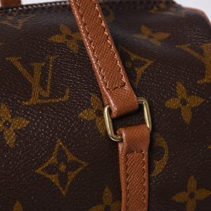 LOUIS VUITTON ルイヴィトン パピヨン26 ハンドバッグ モノグラム M51366 筒型 モノグラムキャンバス ブラウン 美品 中古 4a000249