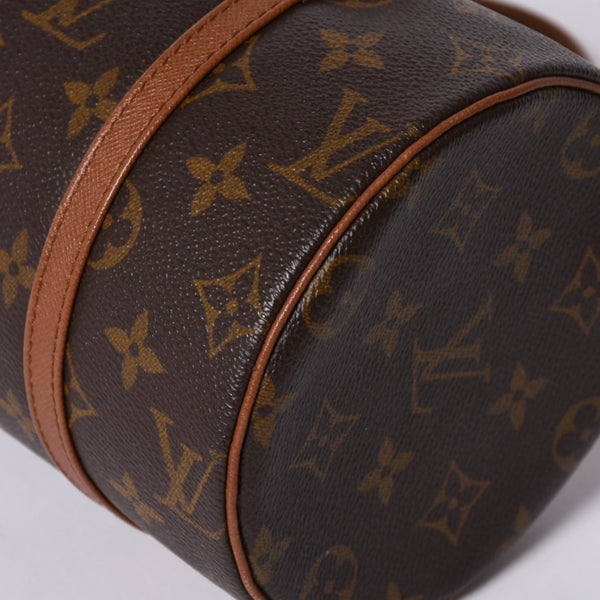 LOUIS VUITTON ルイヴィトン パピヨン26 ハンドバッグ モノグラム M51366 筒型 モノグラムキャンバス ブラウン 美品 中古 4a000249