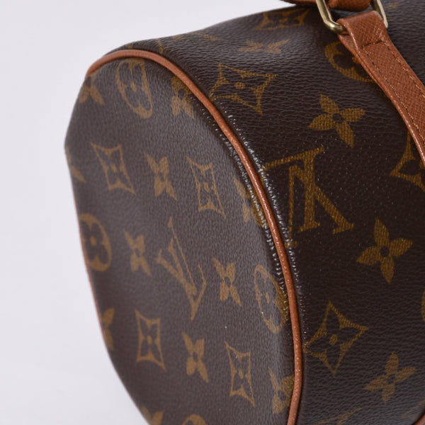 LOUIS VUITTON ルイヴィトン パピヨン26 ハンドバッグ モノグラム M51366 筒型 モノグラムキャンバス ブラウン 美品 中古 4a000249