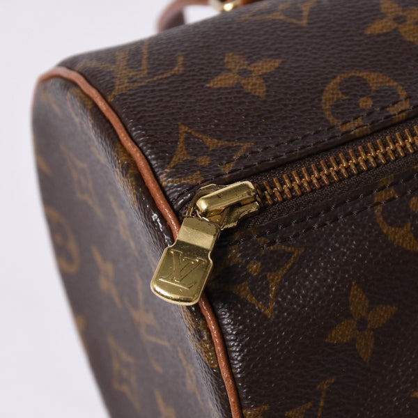 LOUIS VUITTON ルイヴィトン パピヨン26 ハンドバッグ モノグラム M51366 筒型 モノグラムキャンバス ブラウン 美品 中古 4a000249