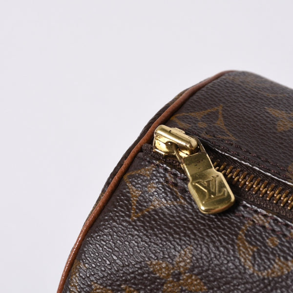 LOUIS VUITTON ルイヴィトン パピヨン26 ハンドバッグ モノグラム M51366 筒型 モノグラムキャンバス ブラウン 美品 中古 4a000249