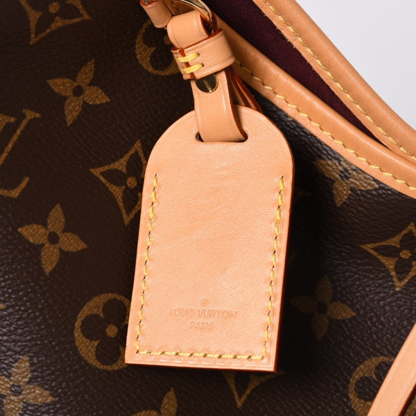 新品同様 LOUIS VUITTON ルイヴィトン キャリーオールNM MM トートバッグ M46197 モノグラム ブラウン レザー PVC 中古 4a000311