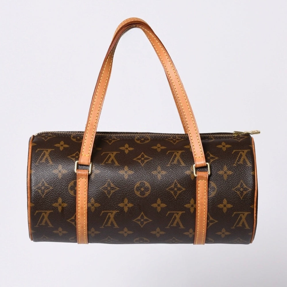 LOUIS VUITTON Papillon 26 Handbag M51366 Monogram PVC Leather Brown Gold Hardware Good Condition Used 4a000248