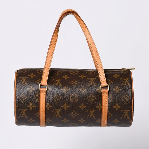 LOUIS VUITTON Papillon 26 Handbag M51366 Monogram PVC Leather Brown Gold Hardware Good Condition Used 4a000248