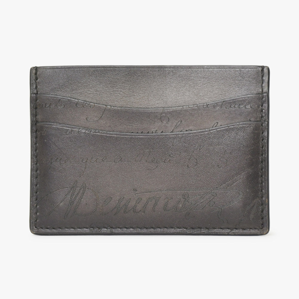 Berluti ベルルッティ Bambou バンブー Card Holder カードホルダー ヴェネチア ソフト カーフレザー F1211P 美品 中古 4a000315