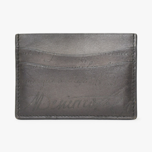 Berluti ベルルッティ Bambou バンブー Card Holder カードホルダー ヴェネチア ソフト カーフレザー F1211P 美品 中古 4a000315