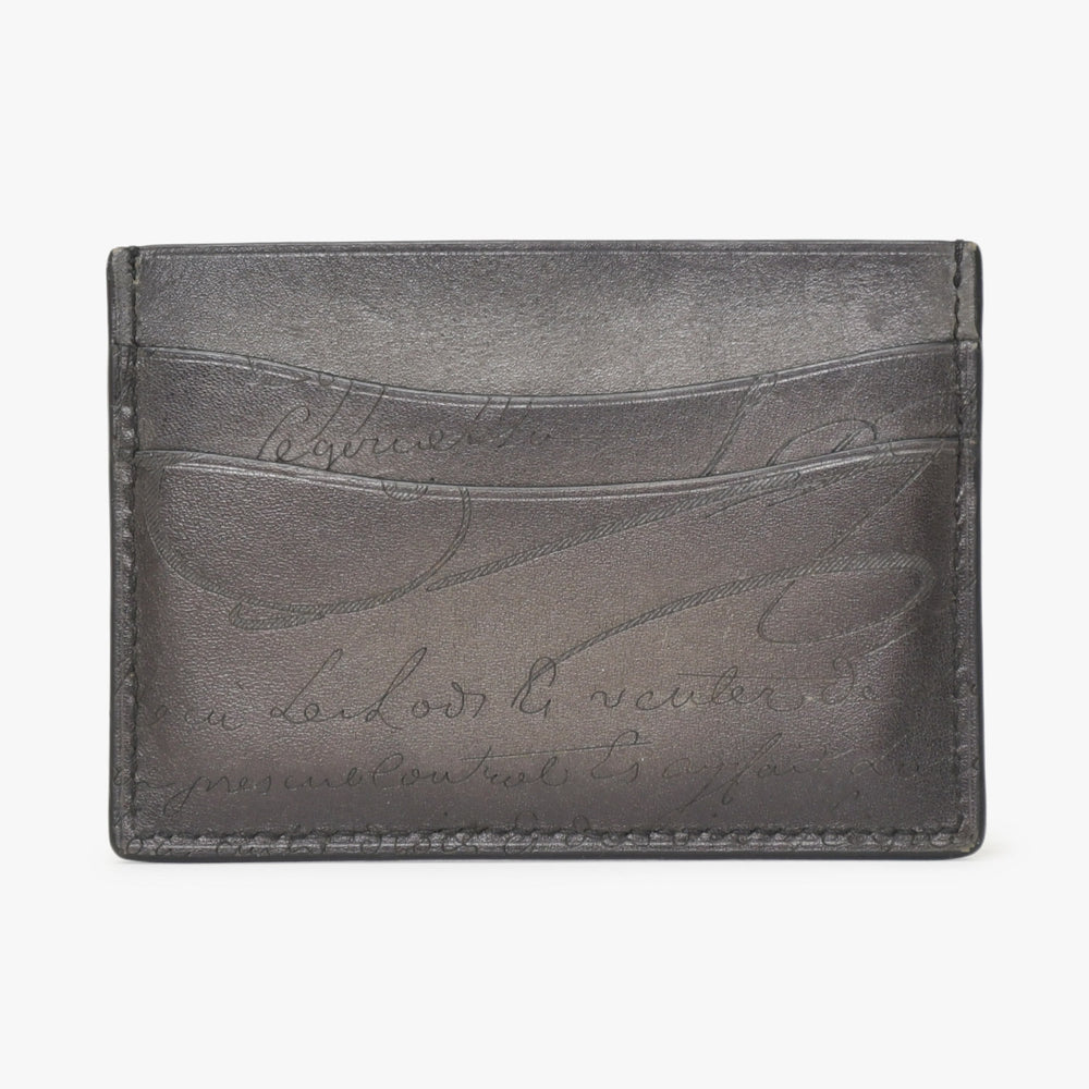Berluti ベルルッティ Bambou バンブー Card Holder カードホルダー ヴェネチア ソフト カーフレザー F1211P 美品 中古 4a000315