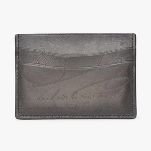 Berluti ベルルッティ Bambou バンブー Card Holder カードホルダー ヴェネチア ソフト カーフレザー F1211P 美品 中古 4a000315
