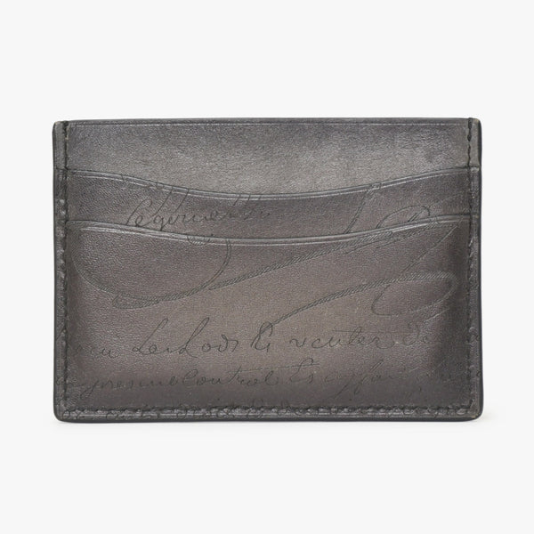 Berluti ベルルッティ Bambou バンブー Card Holder カードホルダー ヴェネチア ソフト カーフレザー F1211P 美品 中古 4a000315
