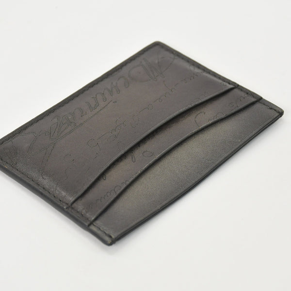Berluti ベルルッティ Bambou バンブー Card Holder カードホルダー ヴェネチア ソフト カーフレザー F1211P 美品 中古 4a000315