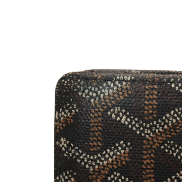 GOYARD ゴヤール 二つ折り財布 Card Holder カードホルダー ヘリンボーン柄 Black ブラック 良品 中古 4a000458