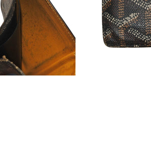 GOYARD ゴヤール 二つ折り財布 Card Holder カードホルダー ヘリンボーン柄 Black ブラック 良品 中古 4a000458