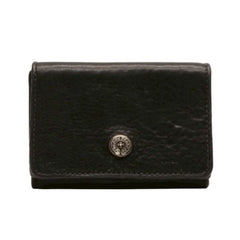 CHROME HEARTS OPEN WOUND Trifold Wallet Leather Leather Wallet Wallet Silver 925 Good Used 4a000673
