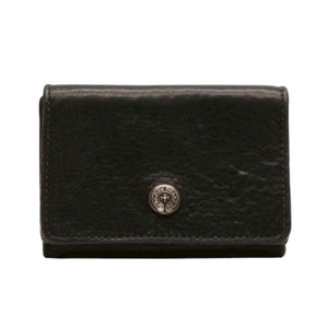 CHROME HEARTS OPEN WOUND Trifold Wallet Leather Leather Wallet Wallet Silver 925 Good Used 4a000673