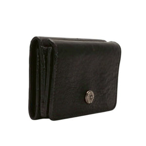 CHROME HEARTS OPEN WOUND Trifold Wallet Leather Leather Wallet Wallet Silver 925 Good Used 4a000673