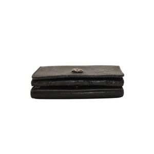 CHROME HEARTS OPEN WOUND Trifold Wallet Leather Leather Wallet Wallet Silver 925 Good Used 4a000673