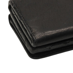 CHROME HEARTS OPEN WOUND Trifold Wallet Leather Leather Wallet Wallet Silver 925 Good Used 4a000673