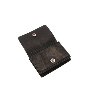 CHROME HEARTS OPEN WOUND Trifold Wallet Leather Leather Wallet Wallet Silver 925 Good Used 4a000673
