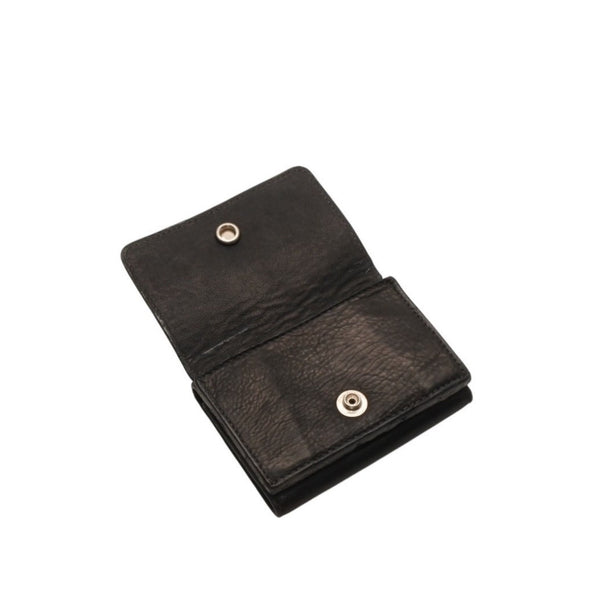 CHROME HEARTS OPEN WOUND Trifold Wallet Leather Leather Wallet Wallet Silver 925 Good Used 4a000673