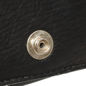 CHROME HEARTS OPEN WOUND Trifold Wallet Leather Leather Wallet Wallet Silver 925 Good Used 4a000673
